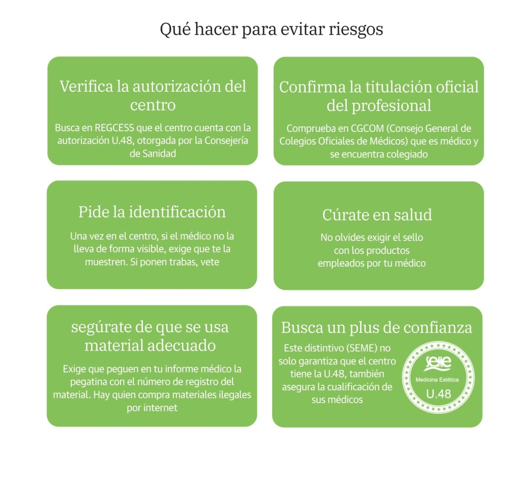 Evitar riesgos en tratamientos de estética en la juventud
